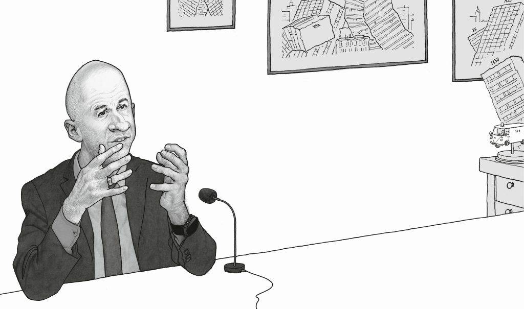 Illustration von Arbeitsminister Kocher